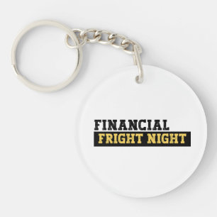 Funny Accountant Halloween -Financial Fright Night Keychain