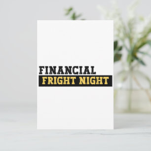 Funny Accountant Halloween -Financial Fright Night Thank You Card