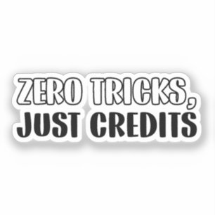 Funny Accountant Halloween - Zero Tricks Sticker
