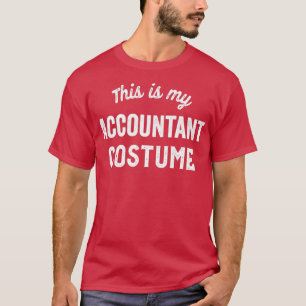 Funny Accountant Lazy Halloween Costume Easy Accou T-Shirt