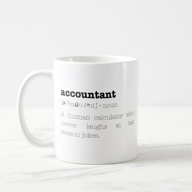 Funny Accountant Mug (Left)