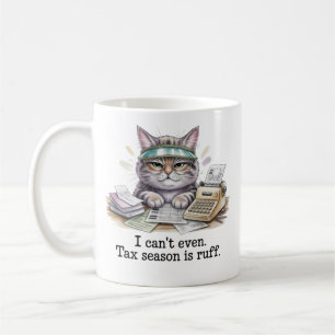Funny Accountant Mug Tax Season Is Ruff Cat Gift f