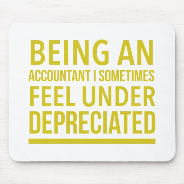 Funny Accountant Pun Mouse Pad (Front)