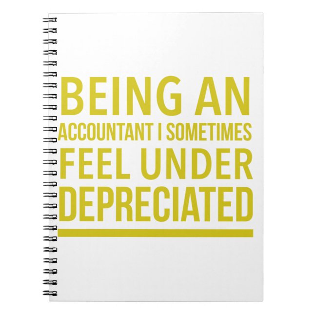 Funny Accountant Pun Notebook (Front)