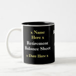 Funny Accountant Retirement Gift Idea Add Name Two-Tone Coffee Mug