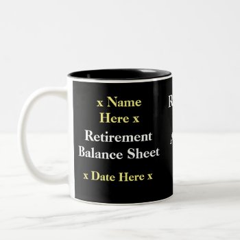 Funny Accountant Retirement Gift Idea Add Name Two-tone Coffee Mug by accountingcelebrity at Zazzle
