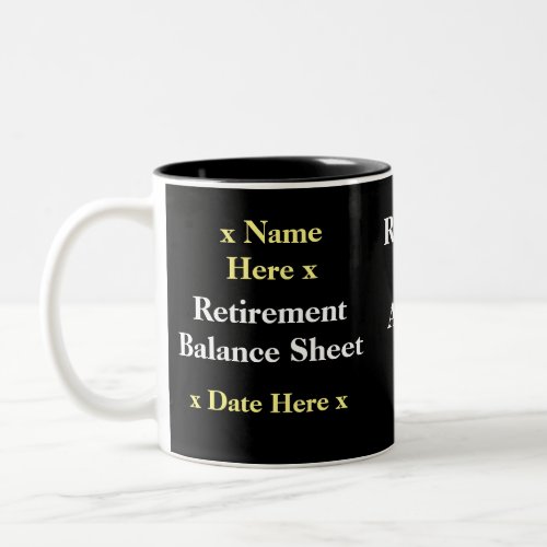 Funny Accountant Retirement Gift Idea Add Name Two_Tone Coffee Mug