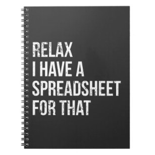 Funny Accountant Spreadsheet Joke Accounting Notebook