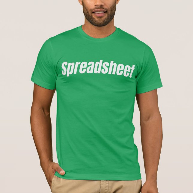 Funny Accountant - Spreadsheet T-Shirt (Front)
