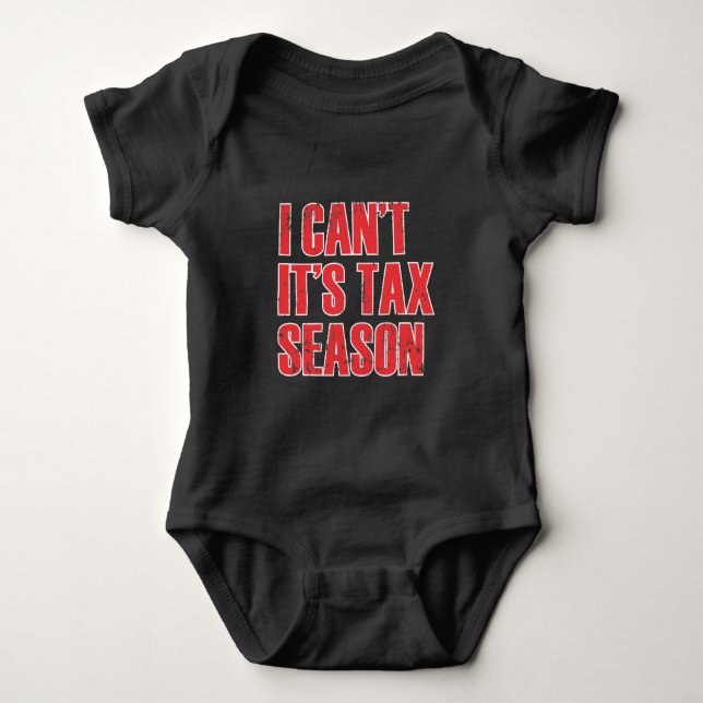 Funny Accountant Tax Season Quote Accounting Baby Bodysuit (Front)