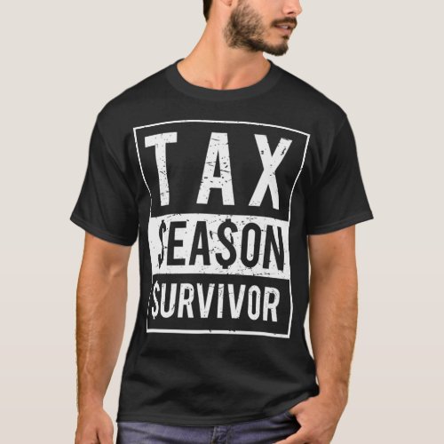 Funny Accountant Tax Season Survivor Premium  T_Shirt