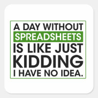 Funny Accounting, A Day Without Spreadsheets gift 