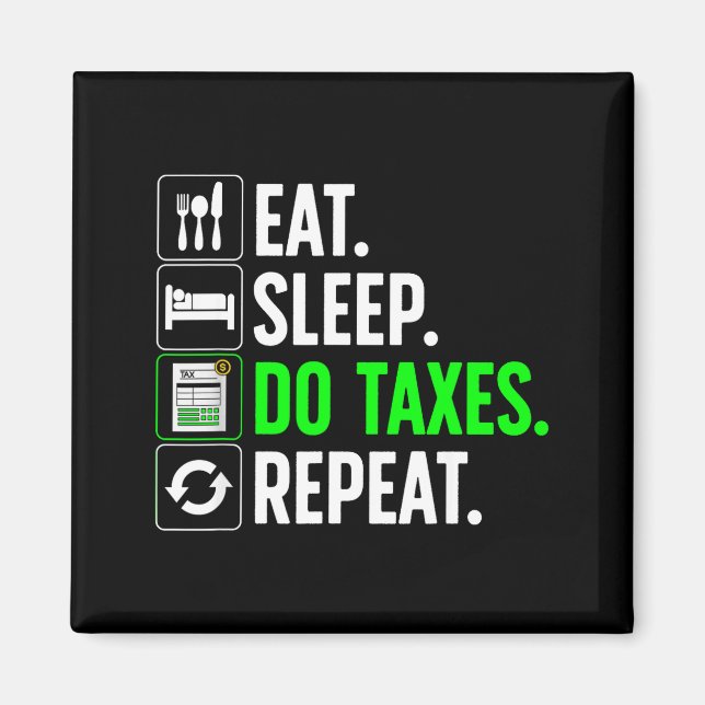 Funny Accounting Art For Men Women Spreadsheets Ac Magnet (Front)