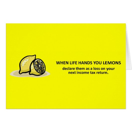 Funny Accounting Income Tax Advice (Front Horizontal)