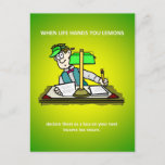 Funny Accounting Income Tax Advice Postcard at Zazzle