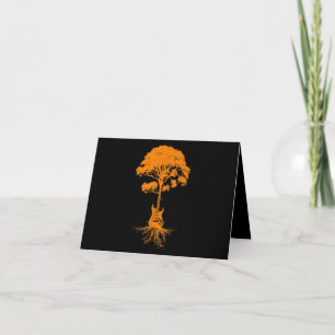 Funny Acoustic Guitar For Men Women Cool Guitarist Letterpress Thank You Card