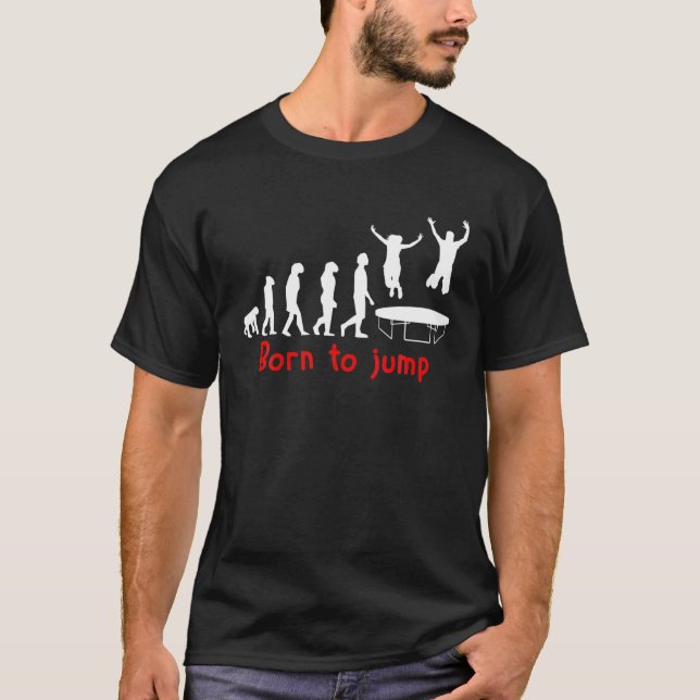 Funny Acrobatic Jumping Trampoline T-Shirt (Front)