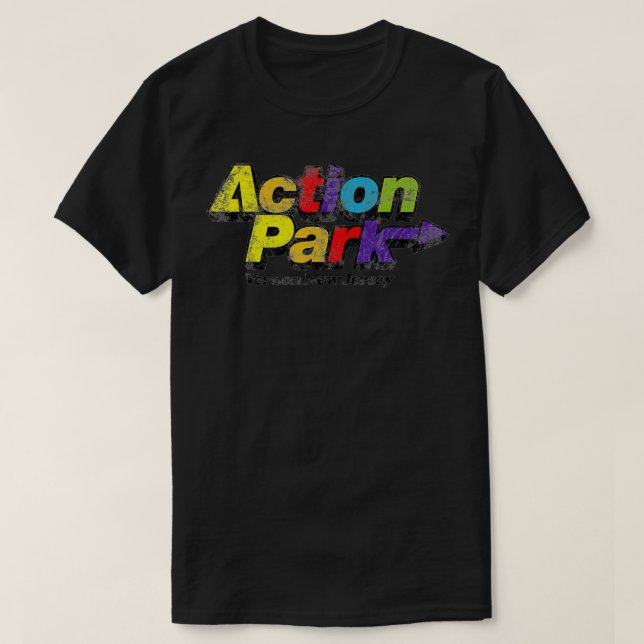 Funny Action Park New Jersey 1978 Vintage  T-Shirt (Design Front)