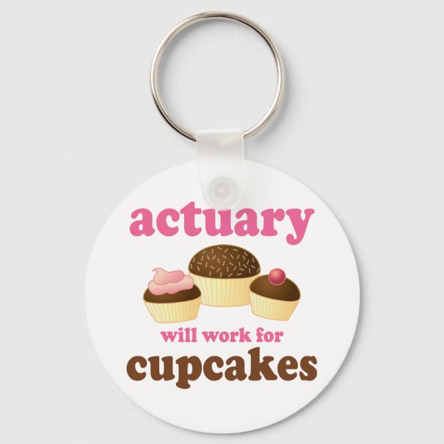 Funny Actuary Keychain (Front)