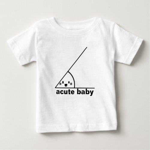Funny acute angle geeky baby T_Shirt