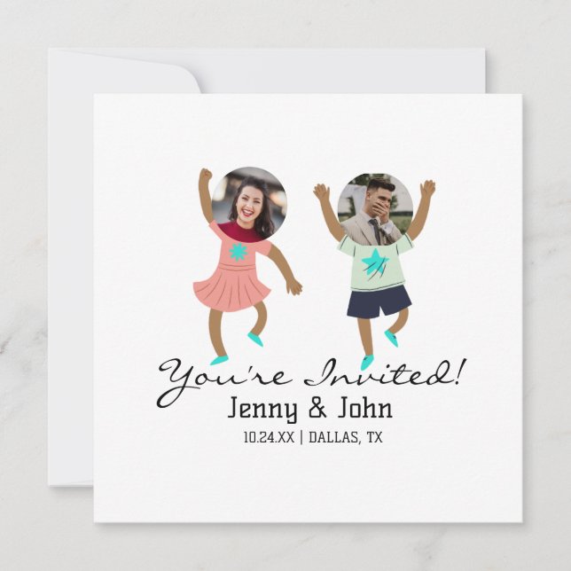 Funny Add Photo Customized Bride & Groom Wedding   (Front)