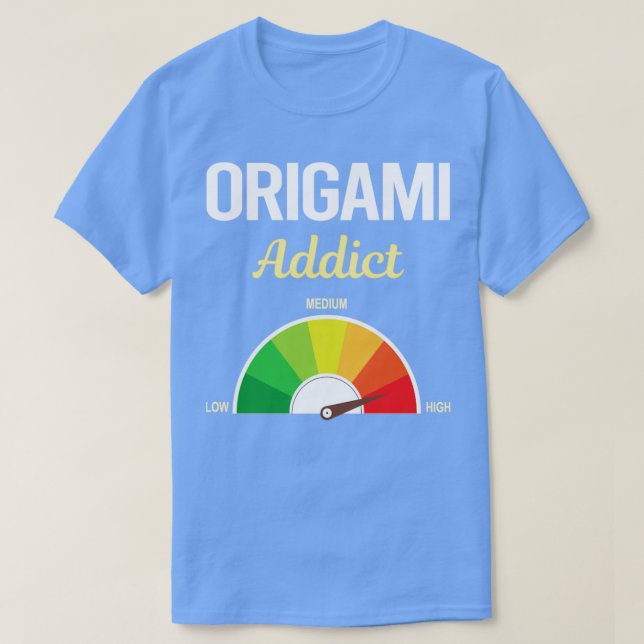 Funny Addict Origami T-Shirt (Design Front)