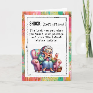 Funny Addicted To Online Shopping Card