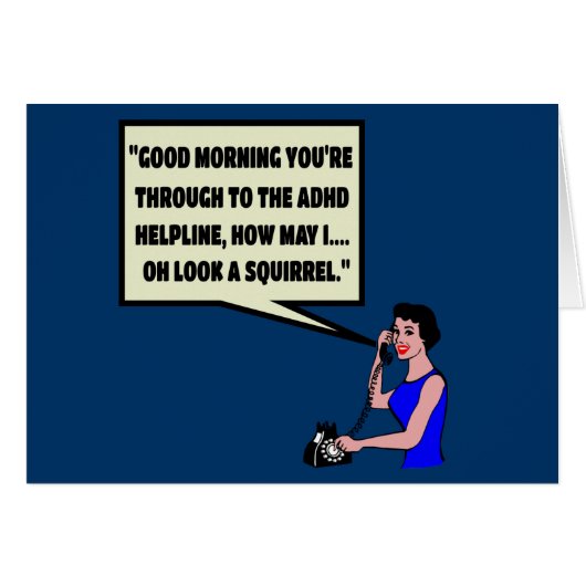 Funny ADHD Cards (Front Horizontal)