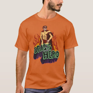Funny ADHD Crisis Hero Chaos Energy Retro Comic T T-Shirt