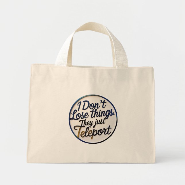 Funny ADHD Tote – Neurodivergent Bag, Lost Things (Front)