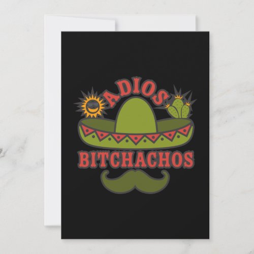 Funny Adios Beaches Funny Quote Holiday Card