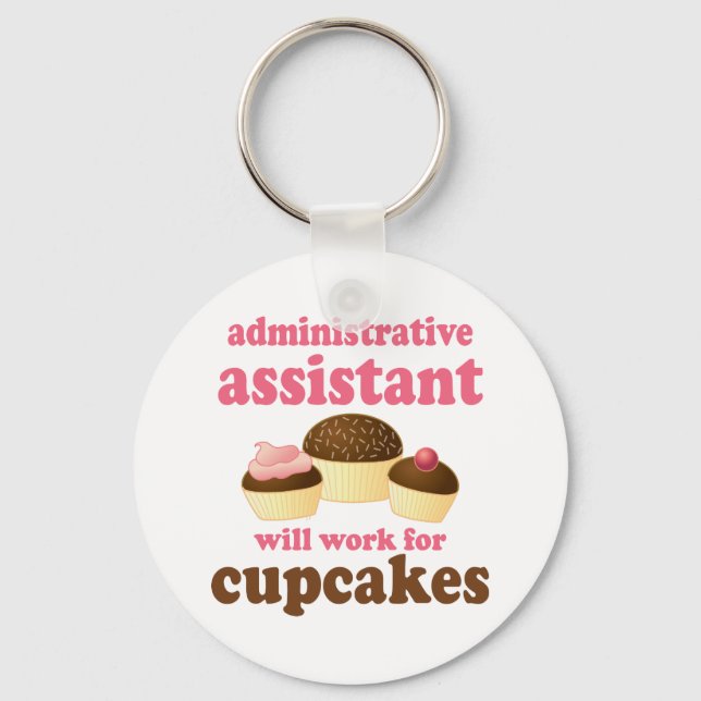 Funny Administrative Assistant Keychain (Front)
