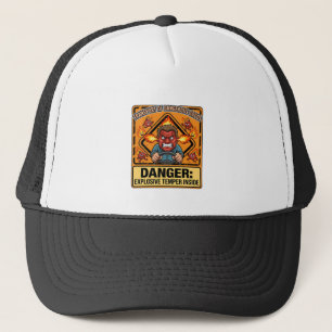 Funny ADR Trucker T-shirt, Explosive Temper Hat