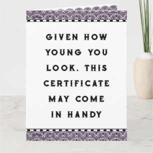 Funny Adult Birthday Card