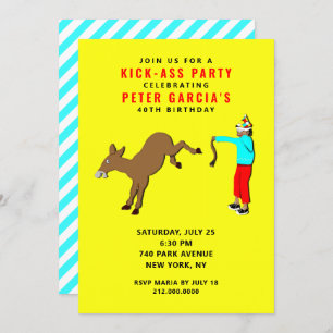 Funny Adult Birthday Party Invitation