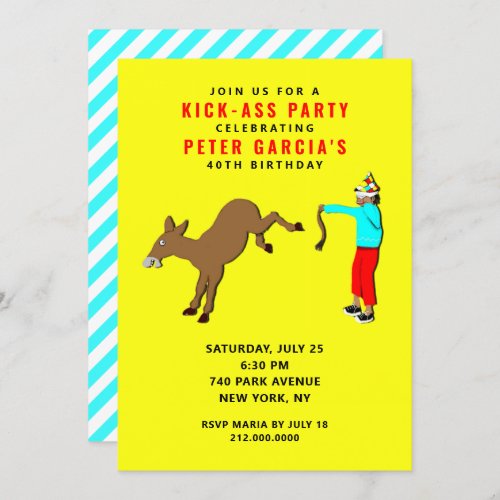 Funny Adult Birthday Party Invitation