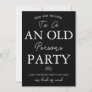 Funny Adult Birthday Party Large Type Old Persons Invitation