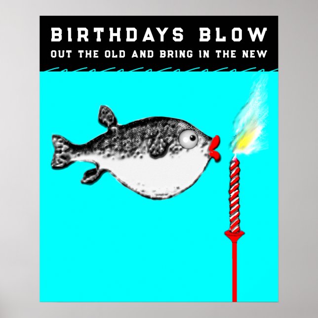Funny Adult Birthday Poster (Front)