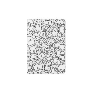 Funny adult breast pattern passport holder