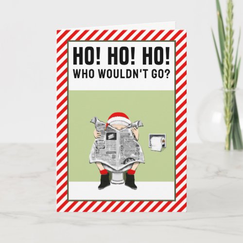 Funny Adult Christmas Holiday Card