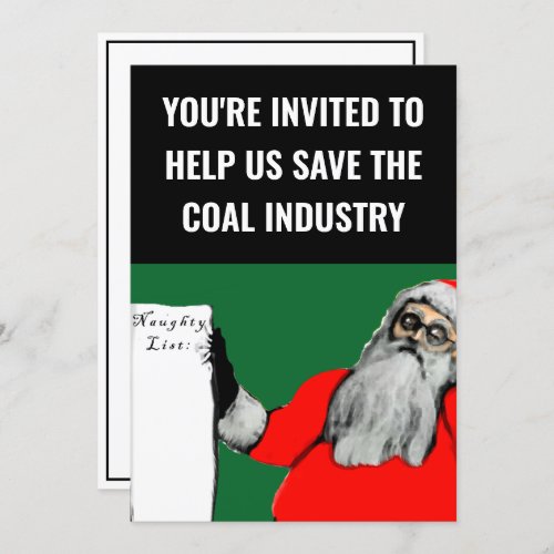 Funny Adult Christmas Holiday Party Invitation
