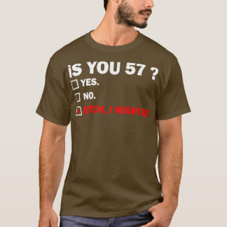 Funny Adult fiftyseven 57 Years Old Birthday Gift T-Shirt