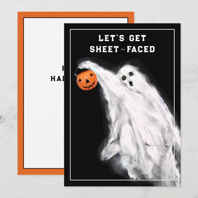 Funny Adult Halloween Card (Front/Back)