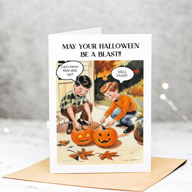 Funny Adult Halloween Sarcastic Greeting Card (Creator Uploaded)