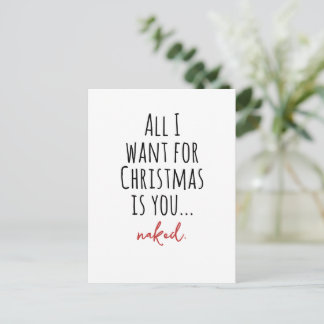 Funny Adult Humor Holiday Card Gift for Him or Her