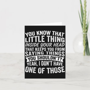 Funny Adult Humor Sarcastic Saying Offensive Card