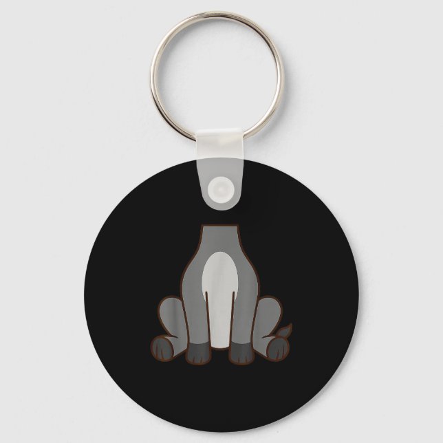 Funny Adult Kids Men Women Costume  Keychain (Front)
