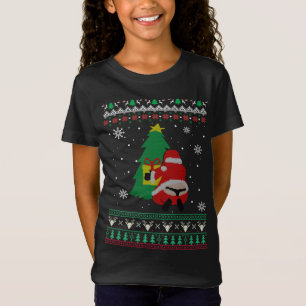 Funny Adult Santa's Whale Tail Thongs Ugly Christm T-Shirt