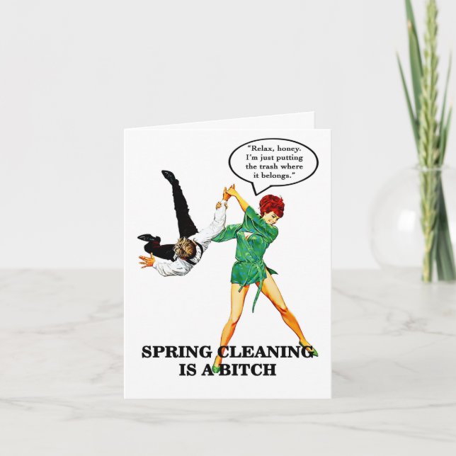Funny Adult Sarcastic Greeting Card (Front)