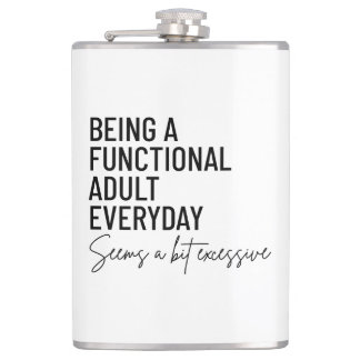 Funny Adulting Flask